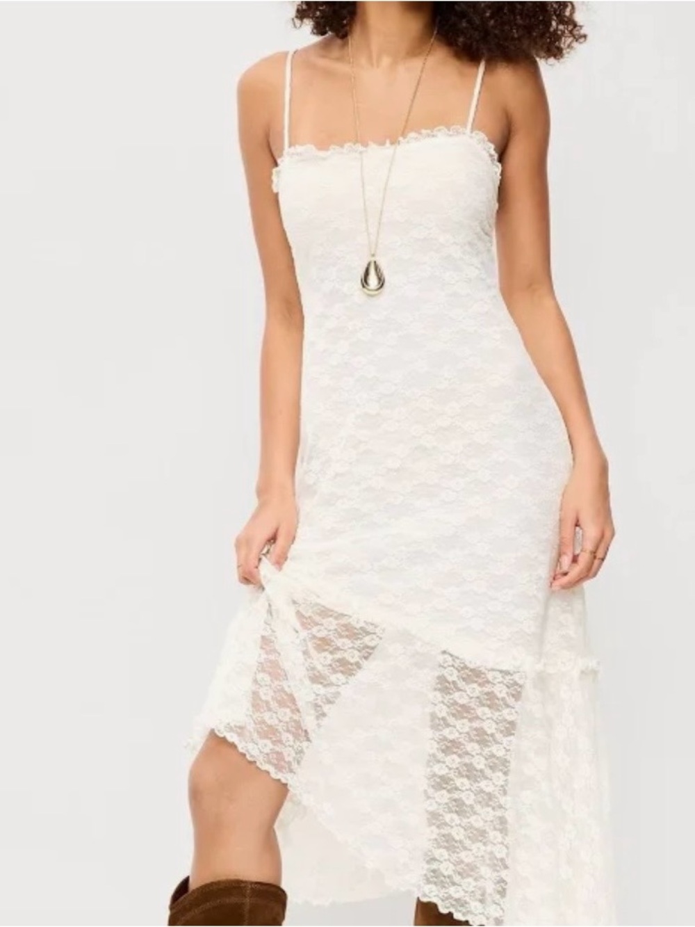 NWT Old Navy Fit & Flare Lace Midi Dress Size XL